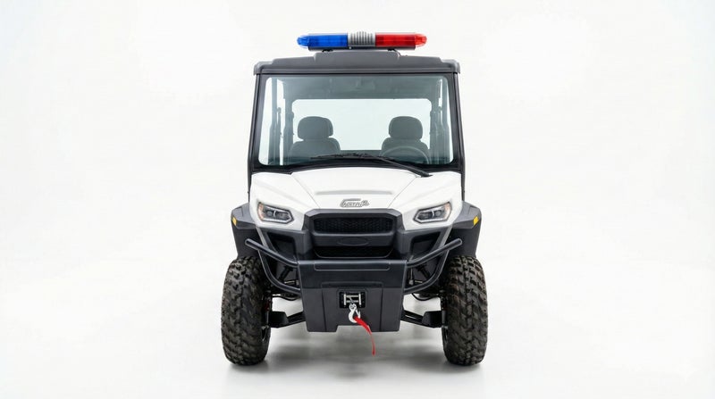Ranger UTV Police Off-Road 2-Seater Electric Utility Vehicle with Cargo Box & Lithium Battery 173Ah | LSEV (White) - Image 2